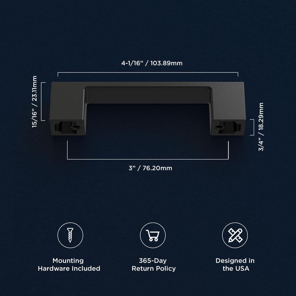 Dash Collection Handle Pull - Contemporary Hardware for Drawers & Cabinets (Set of 10)