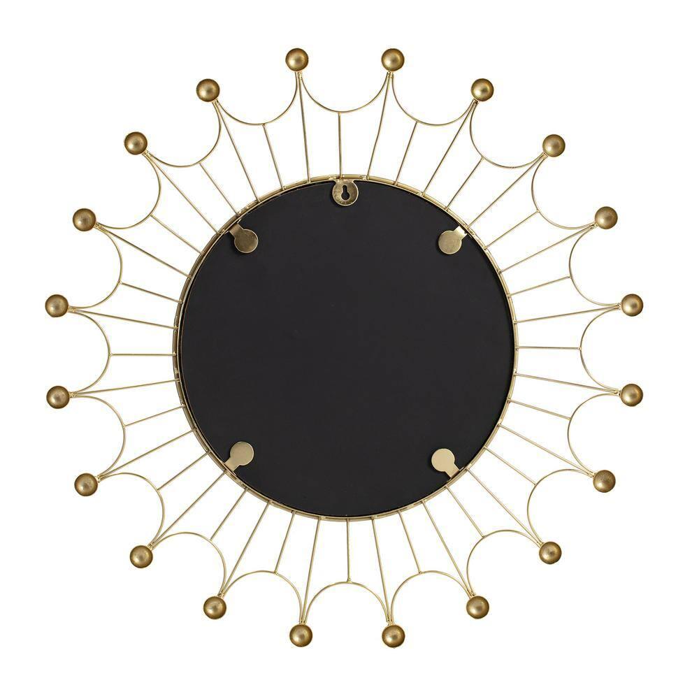 Habitat Evander Gold Bulb Wall Mirror