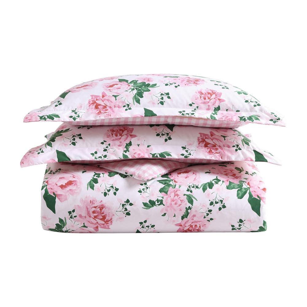 Betsey Johnson Betsey Johnson Blooming Roses Reversible Pink Duvet Cover Set