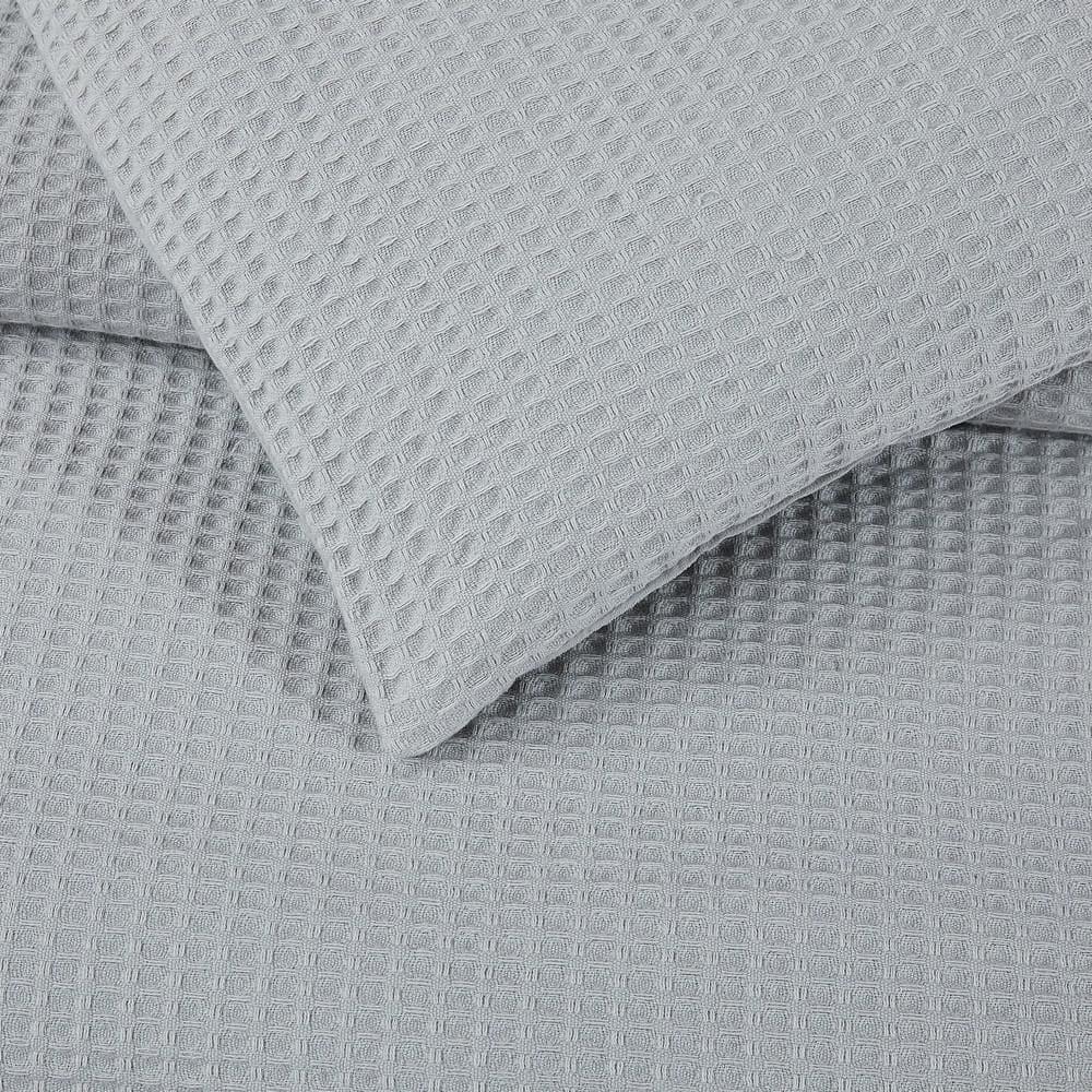 Cannon 2pc Twin/Twin XL Heritage Cotton Waffle Comforter Set Gray