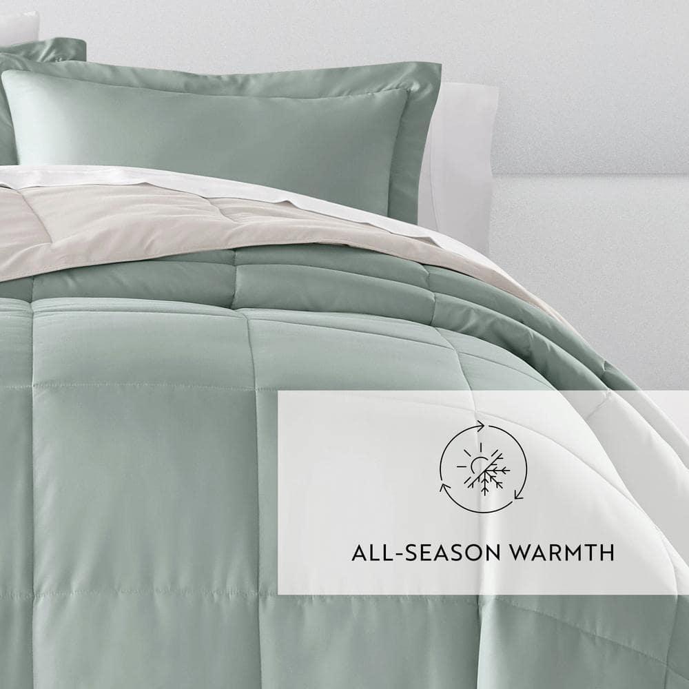 Reversible Down-Alternative Comforter Bedding Set