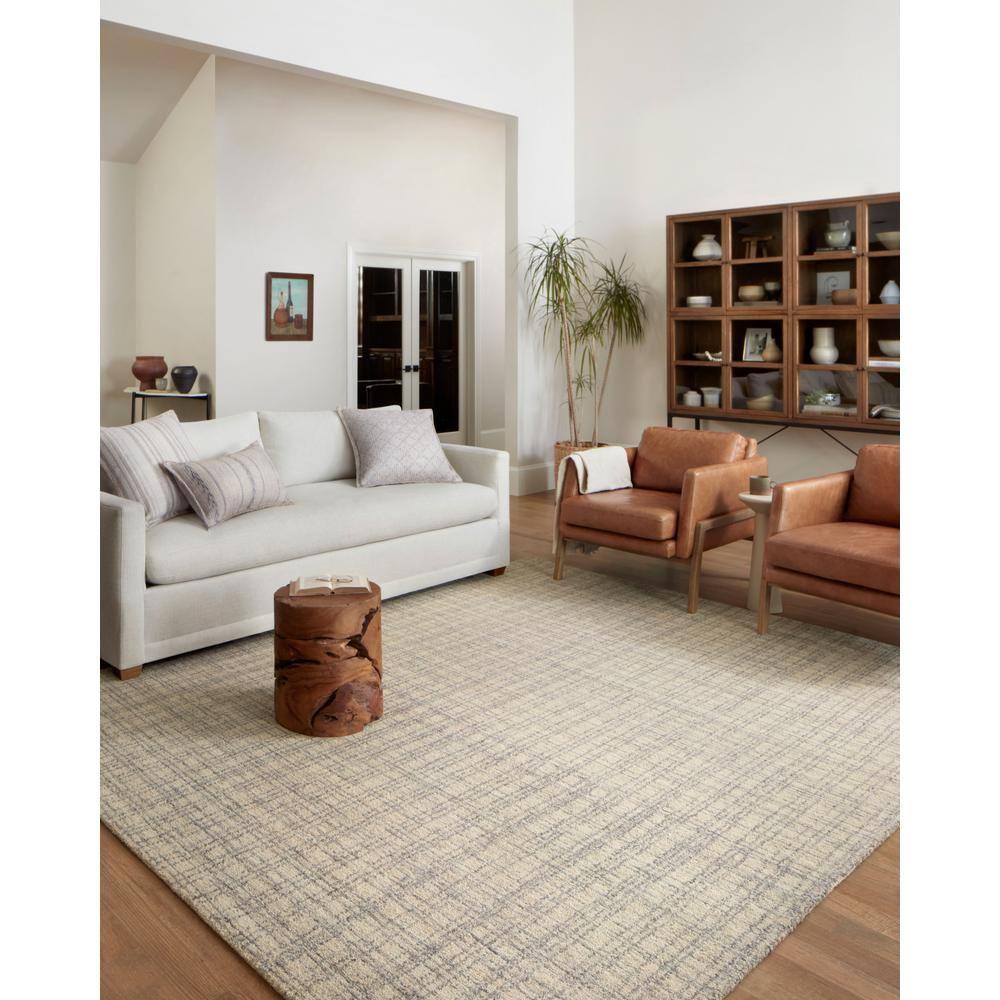 Chris Loves Julia x Loloi Polly Checkered Antique/Mist Area Rug