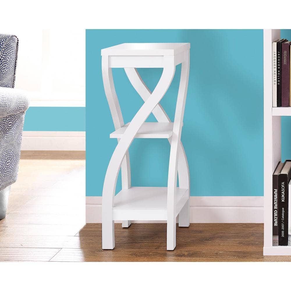 End Table White - EveryRoom: Rectangle Accent Table for Living Room, Adult Assembly, MDF Composite