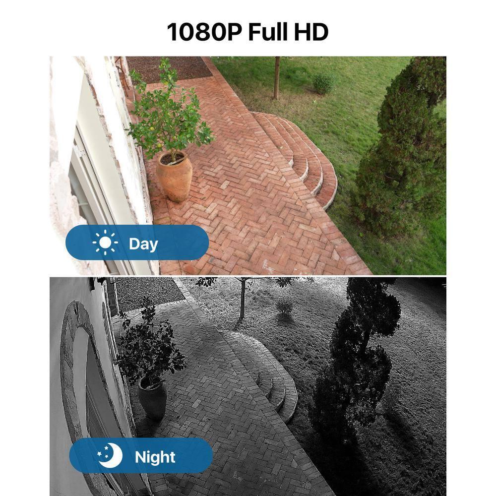 Security Camera System Outdoor with AI Human/Vehicle Detection, 2MP HD 1920TVL Wired CCTV Surveillance Camera System, H.265+ 8CH DVR & 1TB Hard Drive, Smart Playback, Remote Access, Email Alert