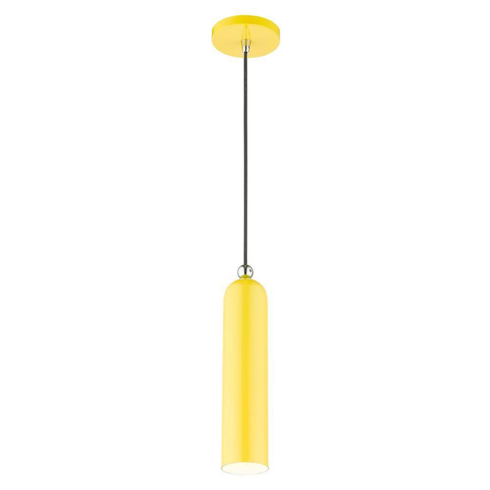 Livex Lighting Ardmore 1 - Light Pendant in  Shiny Yellow