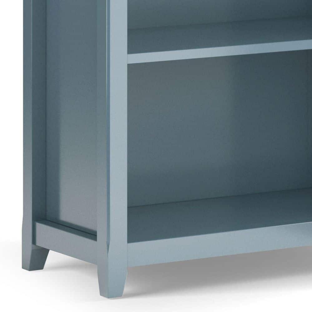 Simpli Home Amherst 30"W Solid Wood 5 Shelf Bookcase with Adjustable Shelves