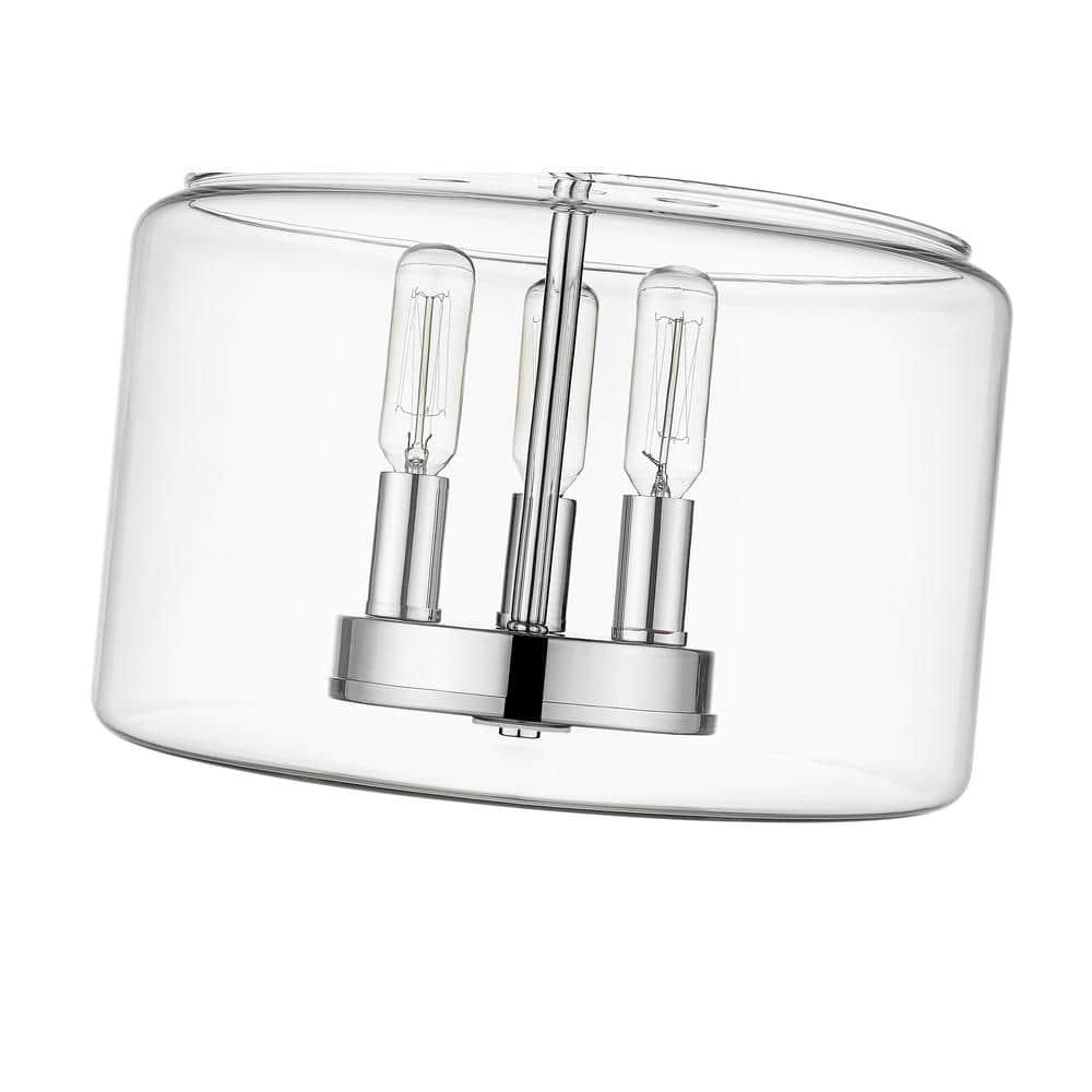 Asheville 3 - Light 10.6" Tall Flush Mount