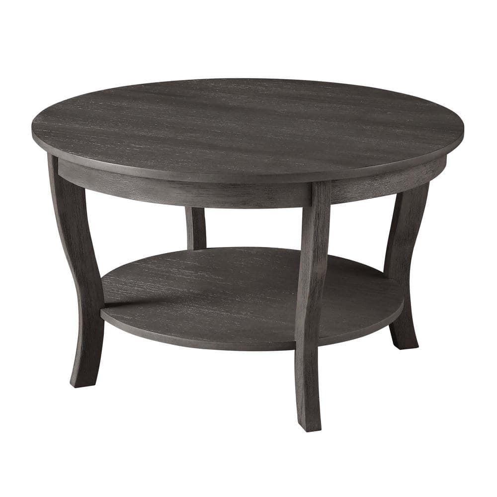 American Heritage Round Coffee Table with Shelf