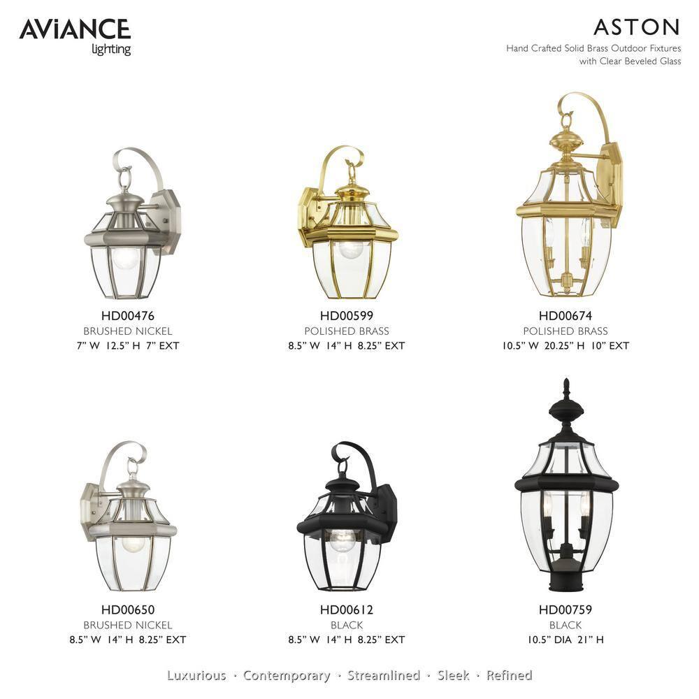 Lighting Lumens 2 Light Verdigris Outdoor Post Lantern Pendant - Clear Beveled Glass Shade
