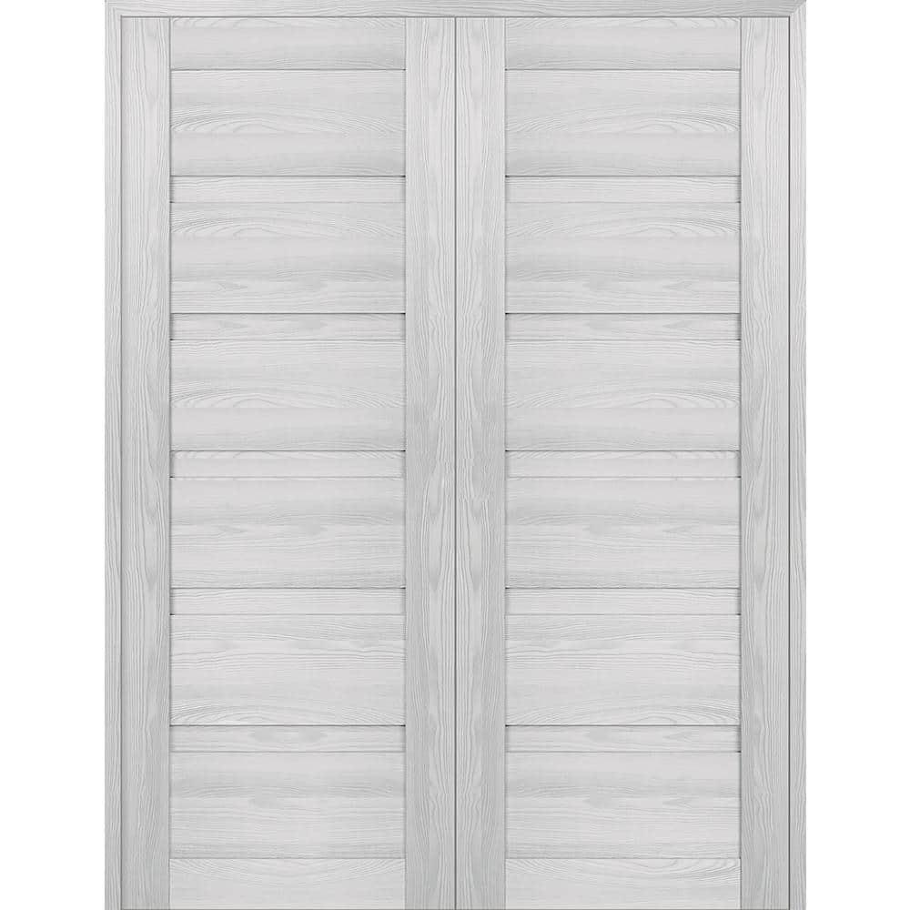 Ribeira Ash Wood Composite Double Prehung Interior French Door