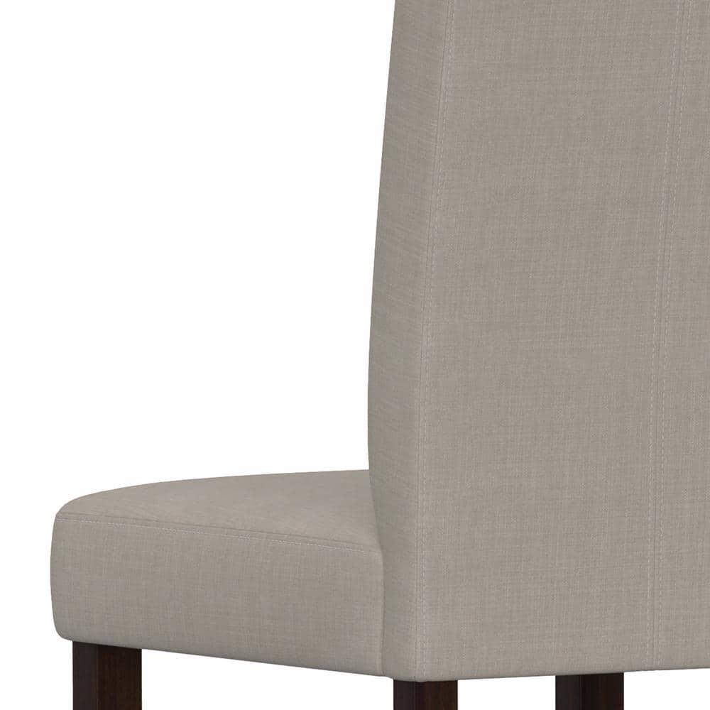 Simpli Home Acadian Linen Parsons Chair (Set of 2)