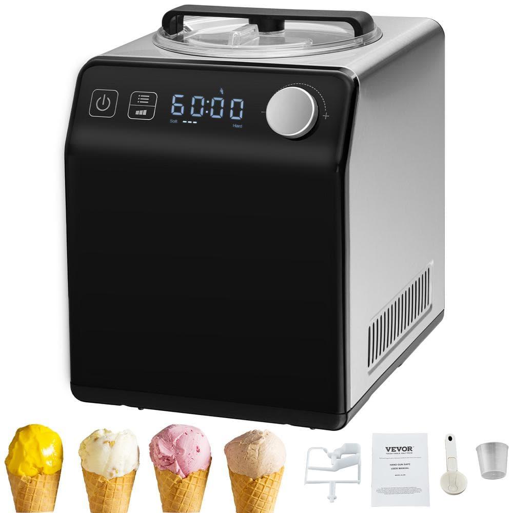VEVOR 2 Quart Automatic Ice Cream Machine Electric Yogurt Gelato Make Black | Wayfair