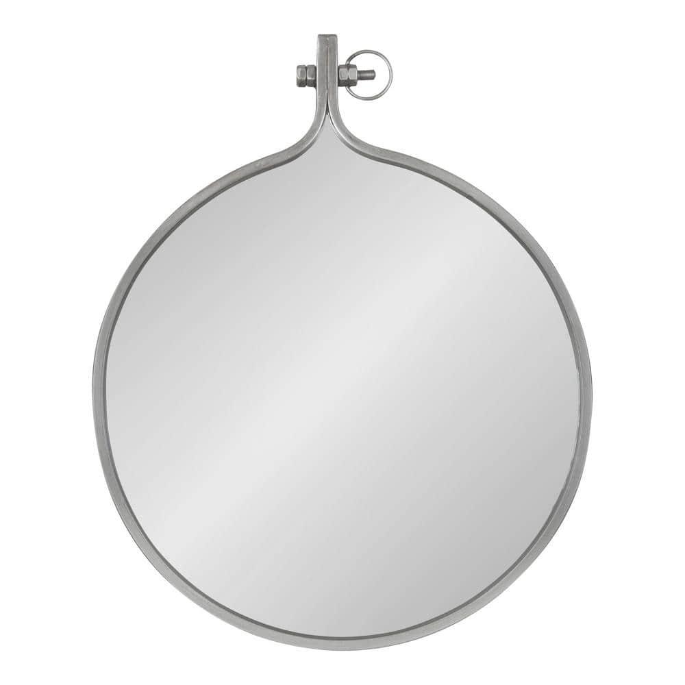 23.5" x 28.5" Yitro Irregular Wall Mirror Silver - Kate & Laurel All Things Decor: Vintage Farmhouse Style, Easy to Hang