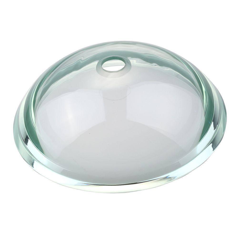 KRAUS 34 mm Thick Glass Vessel Sink in Clear