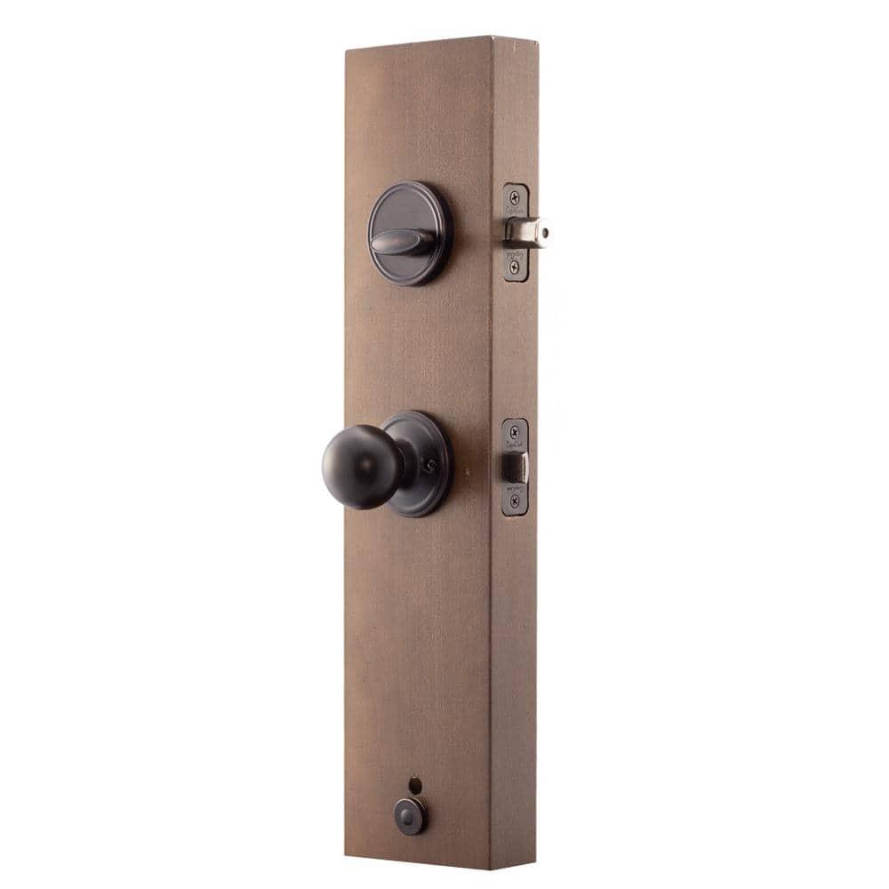 Copper Creek Copper Creek Handleset with Single Cylinder Deadbolt and Door Knob and Heritage Rosette