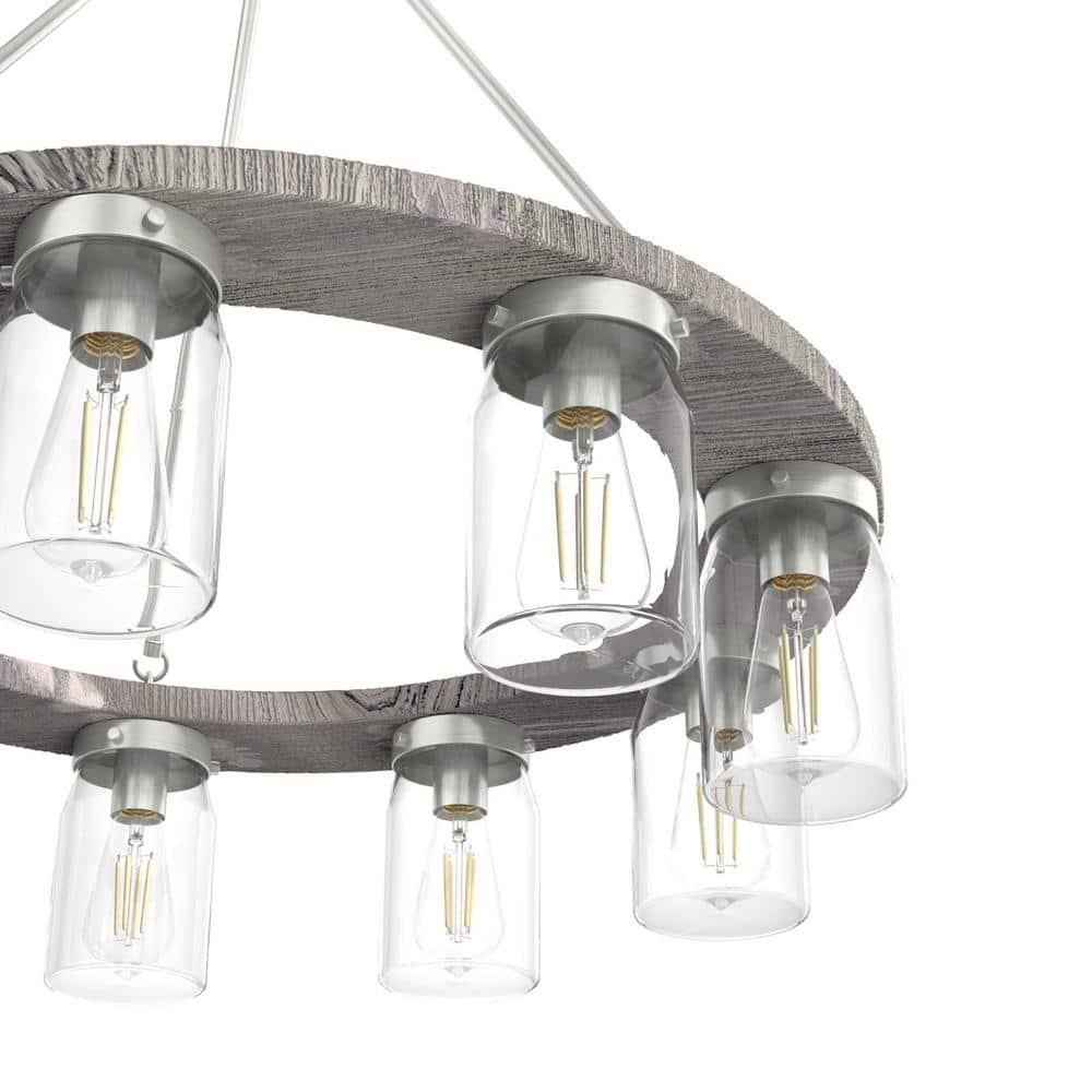 Devon Park 9 - Light Candle Style Chandelier