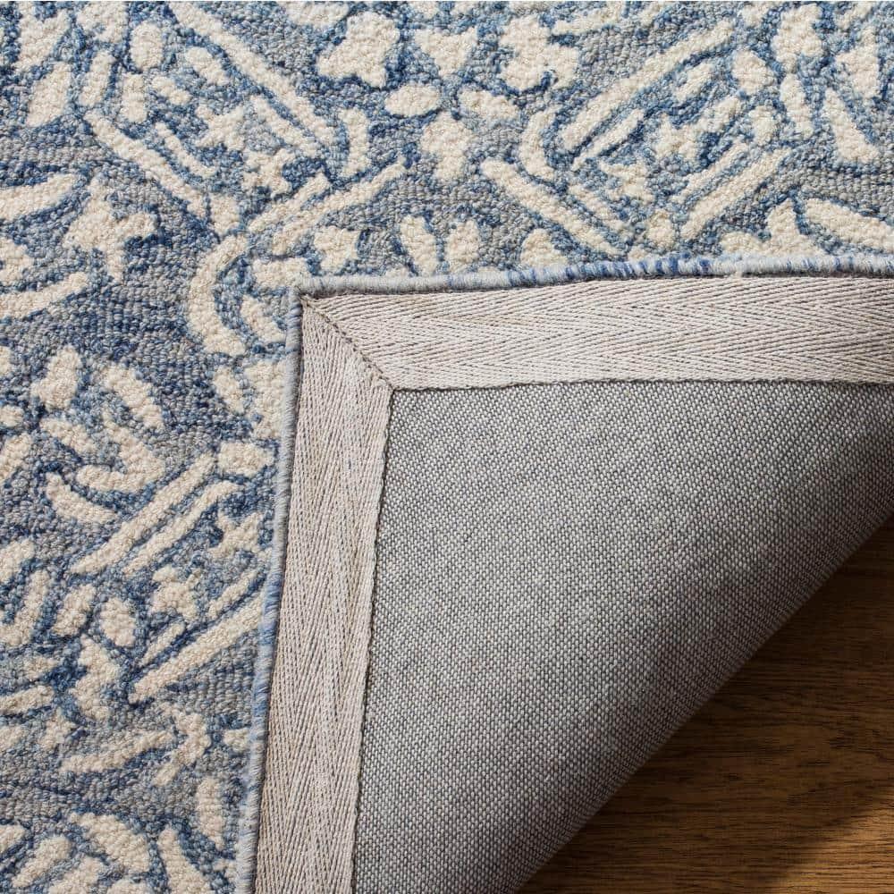 Micro-Loop MLP510 Hand Tufted Accent Rug - Blue/Ivory - 2'x3' - Safavieh.