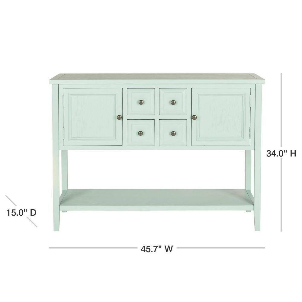 Charlotte Sideboard - AMH6517 - Aqua Smoke - Safavieh Couture