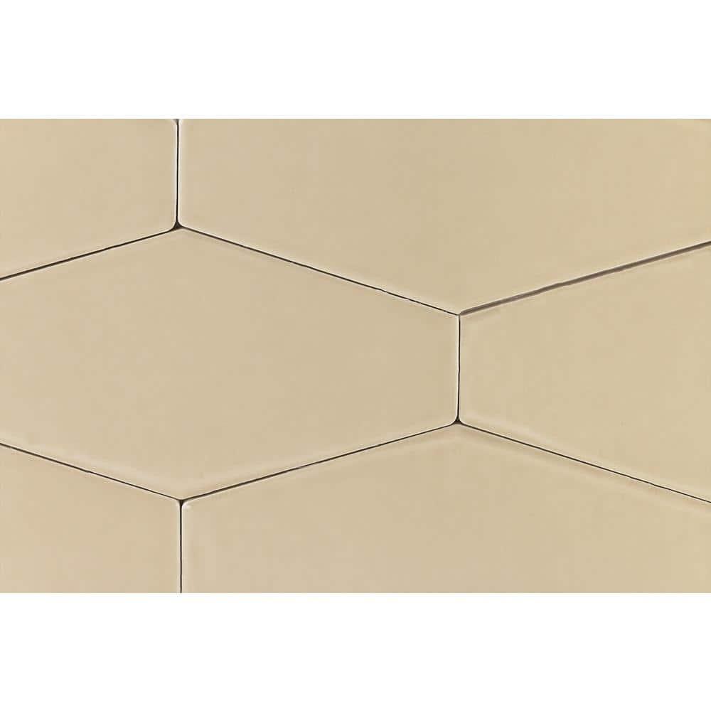 Midland Hexagon 4" x 8" Ceramic Subway Wall Tile (5.38 sq. ft. / box)