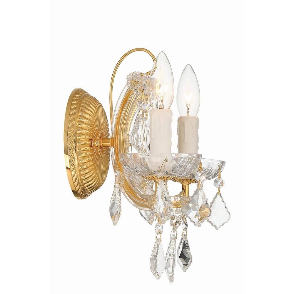 Crystorama Lighting Maria Theresa 2 - Light Sconce in  Gold