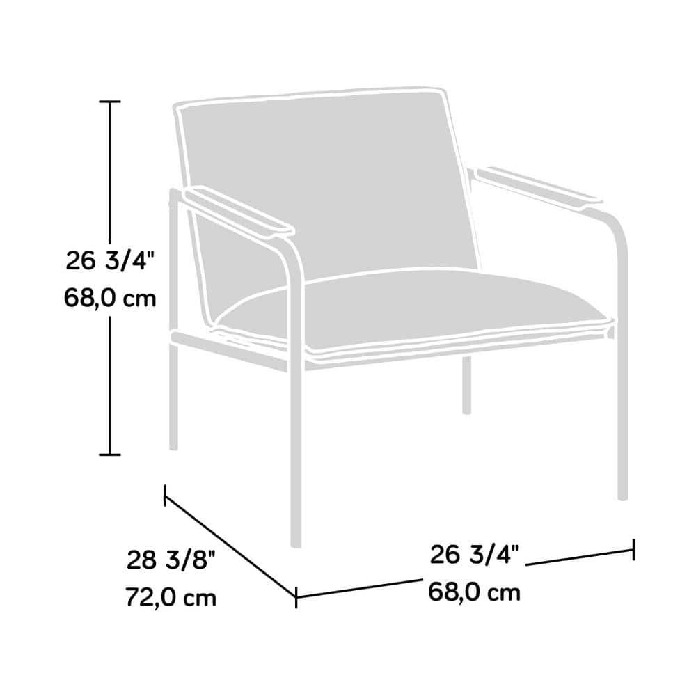 Sauder Boulevard Café Metal Lounge Chair Camel Finish