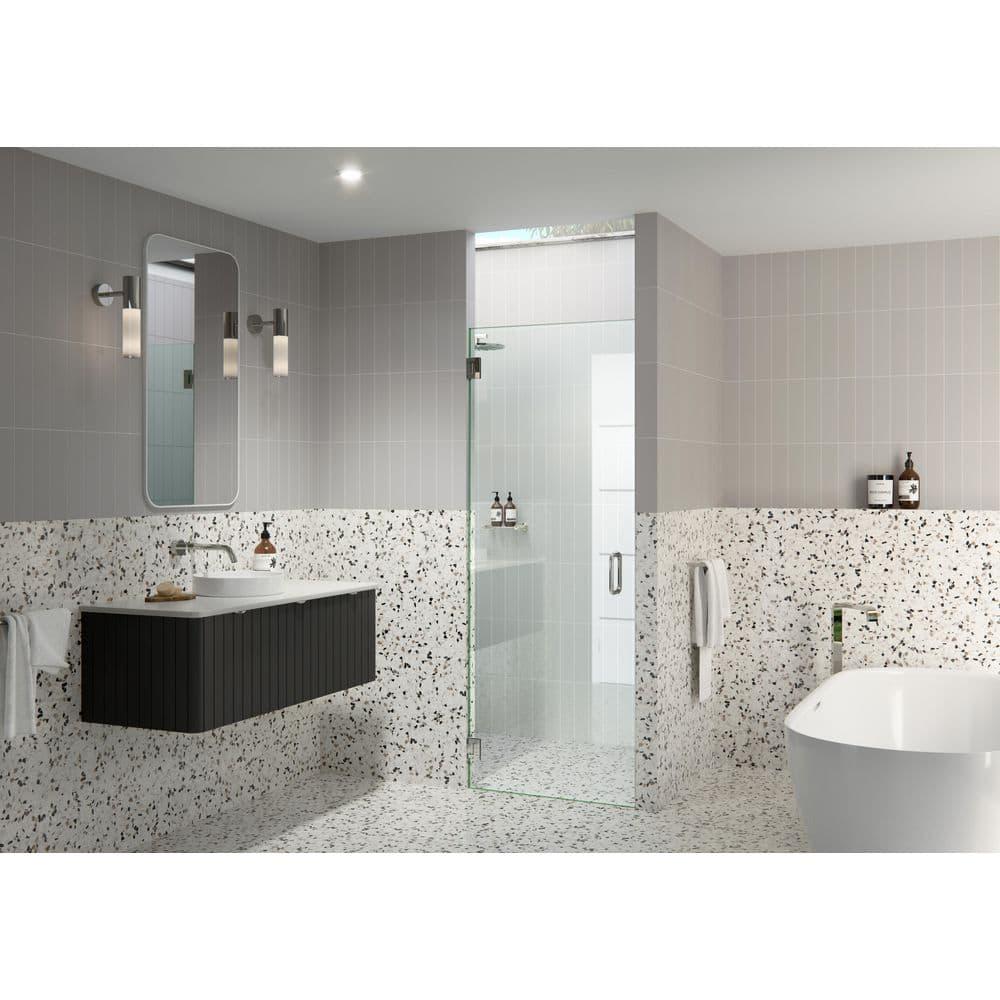 Albedo 28.25 in. x 78 in. Fully Frameless Hinge Shower Door