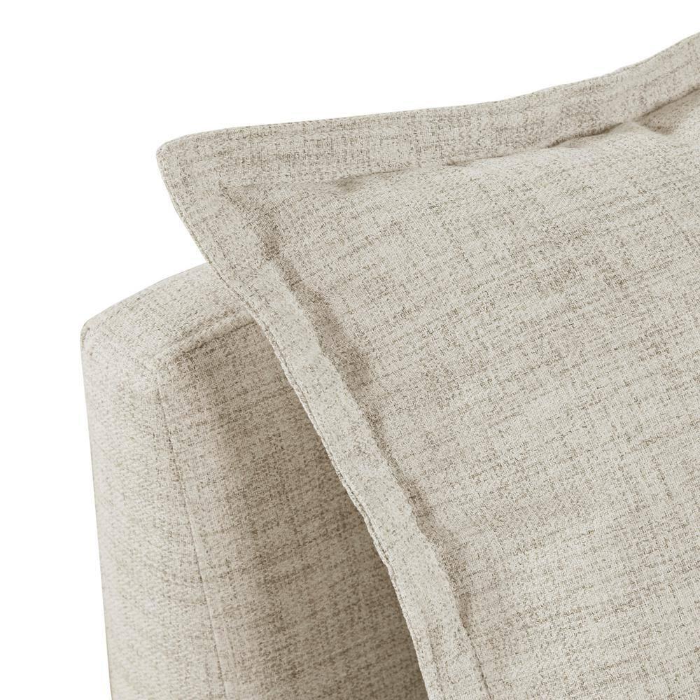INK+IVY Molly Modern Woven Fabric Upholstered Modular Armless Chair in Tan
