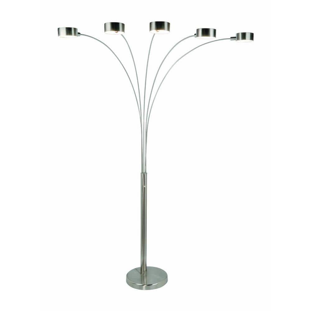 Wade Logan® Alisson 88'' Brushed Nickel Tree Floor Lamp
