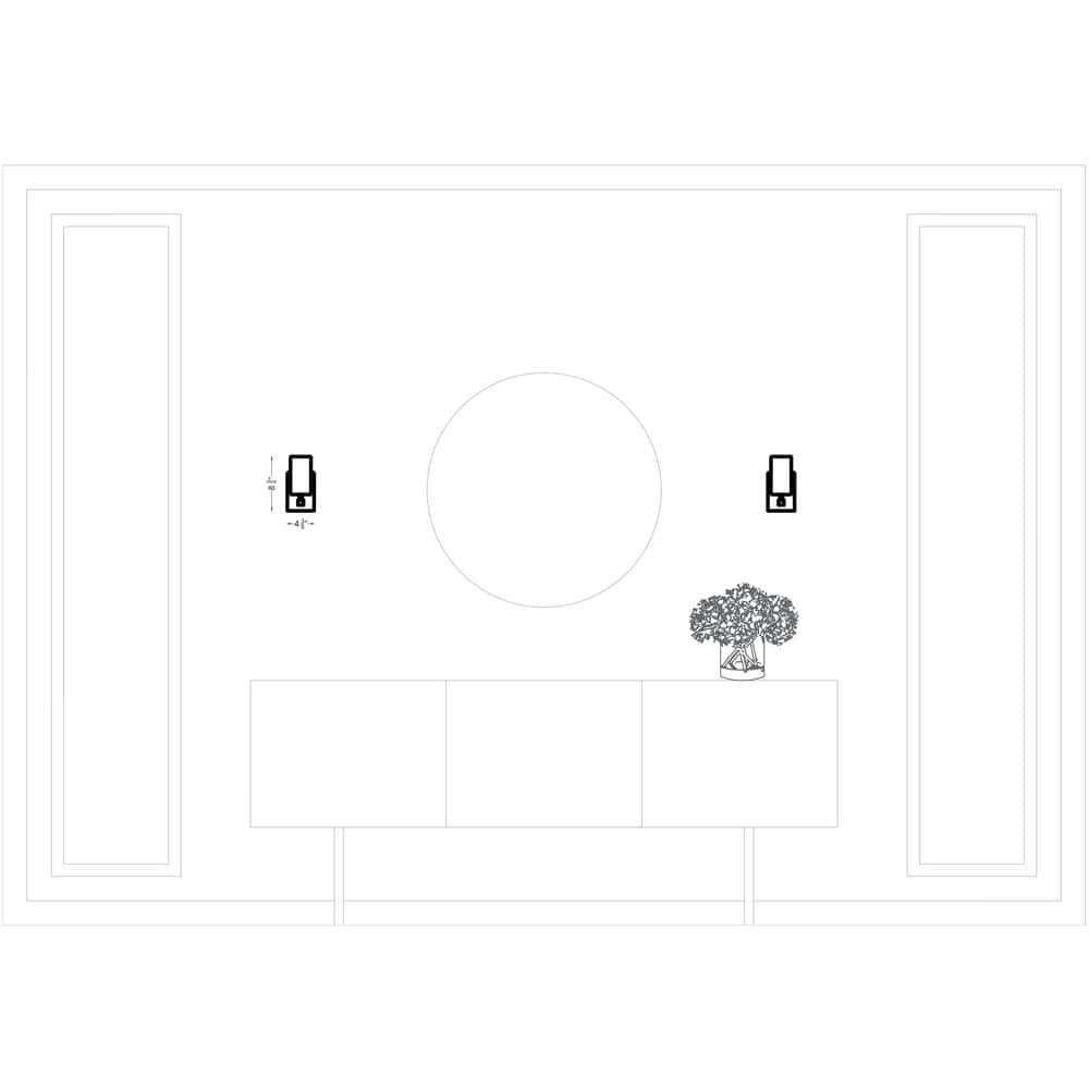 Sea Gull Lighting 4124601-05 Alturas Contemporary One Light Wall/Bath Sconce Vanity Style Fixture, Chrome Finish