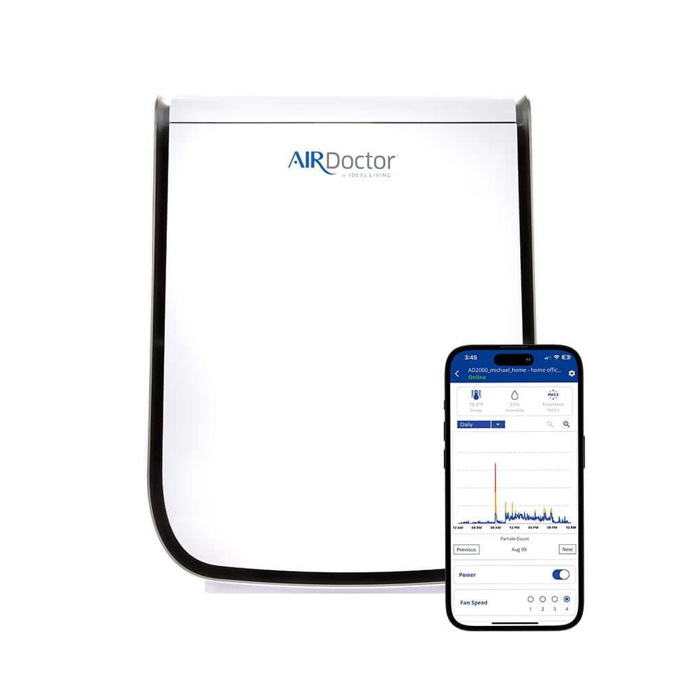 Air Doctor AIRDOCTOR 2000i Smart Purifier Small & Medium rooms 3-Stage Filtration Pre-Filter UltraHEPA Carbon