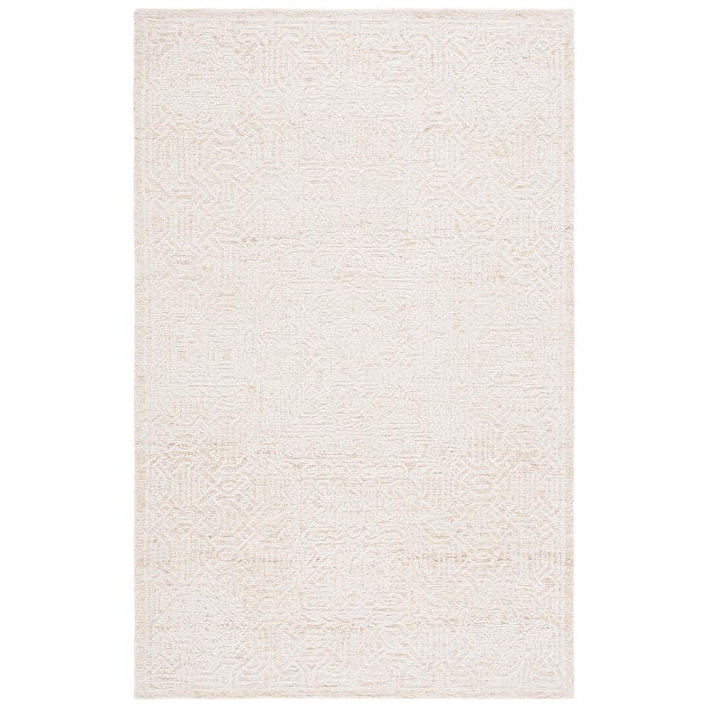 Ebony EBN104 Hand Tufted Indoor Area Rug - Gold/Ivory - 6'x9' - Safavieh