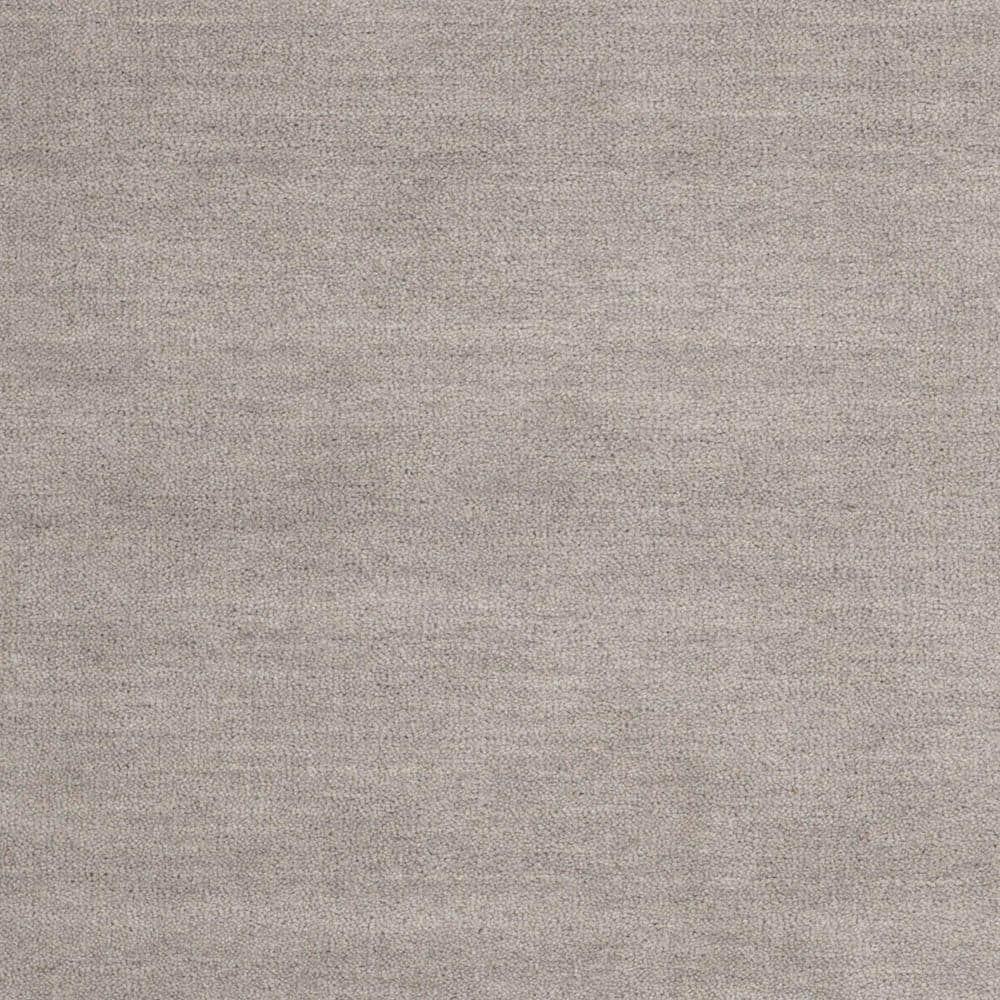 SAFAVIEH Himalaya Rachelle Solid Wool Area Rug, Grey, 9' x 12'