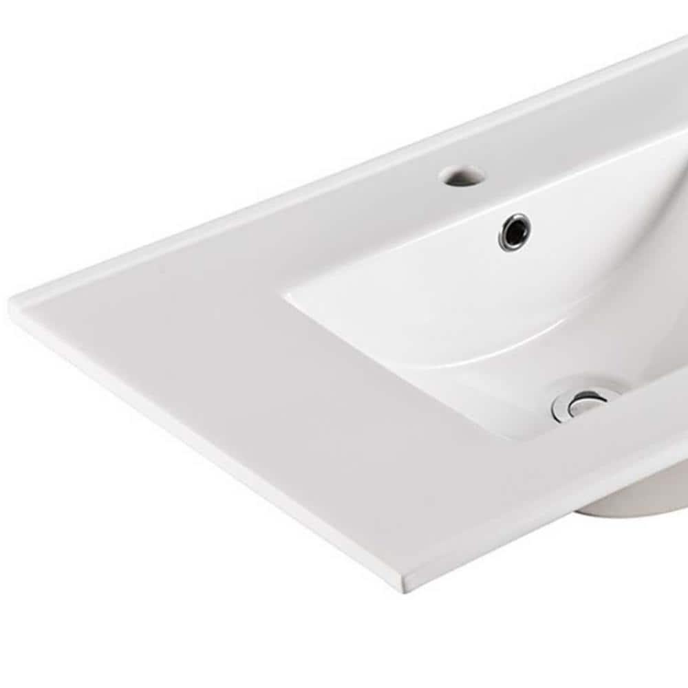 Bellaterra Home 30'' Ceramic Single Bathroom Vanity Top with Sink