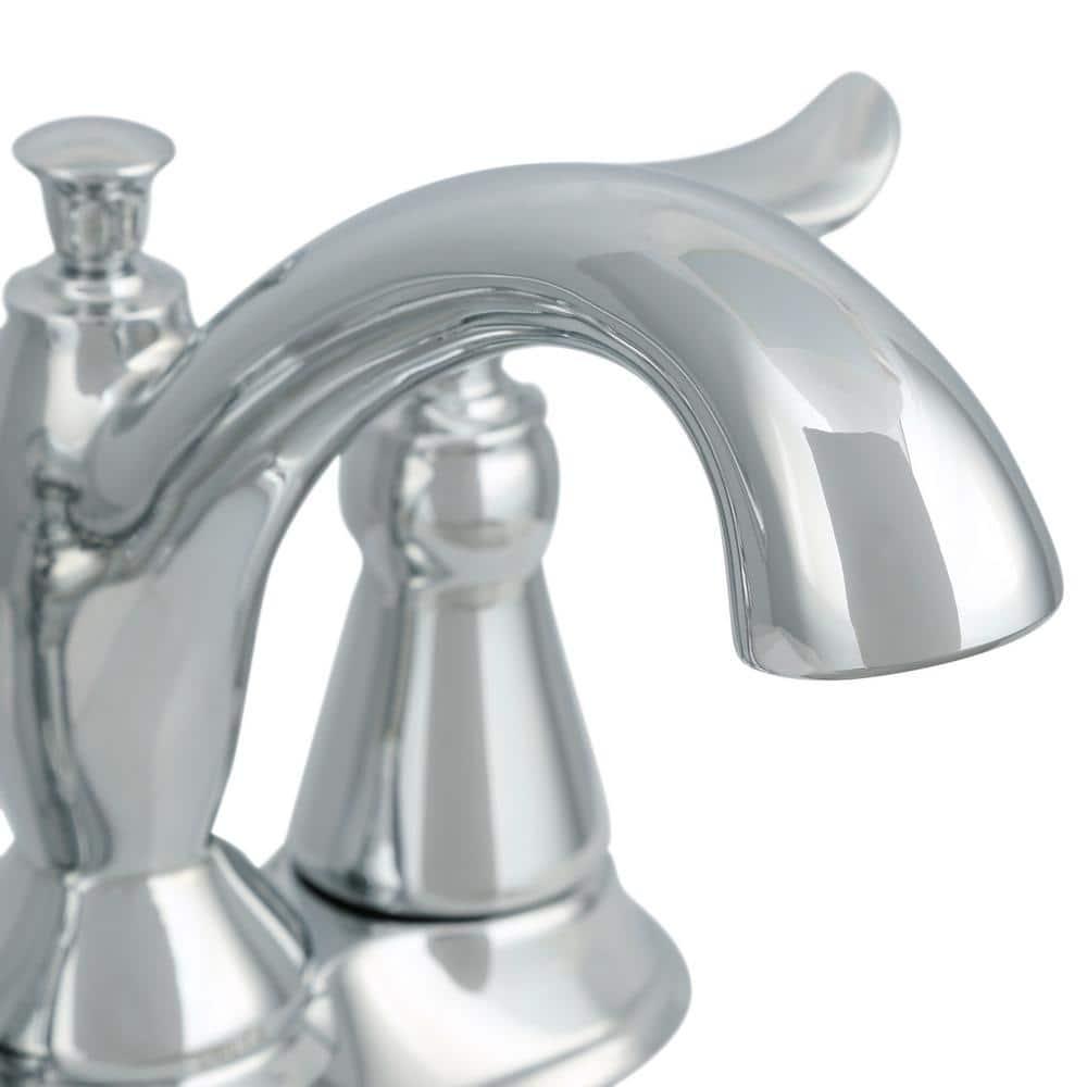 Linden Centerset Bathroom Faucet with Drain Assembly, 2-handle Bathroom Sink Faucet