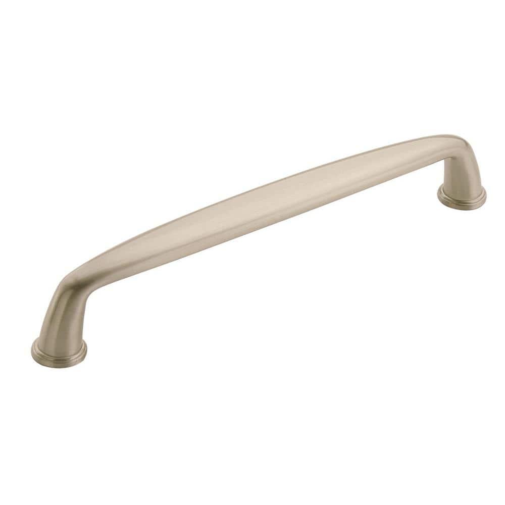 Amerock Kane 6-5/16 inch (160mm) Center-to-Center Satin Nickel Cabinet Pull