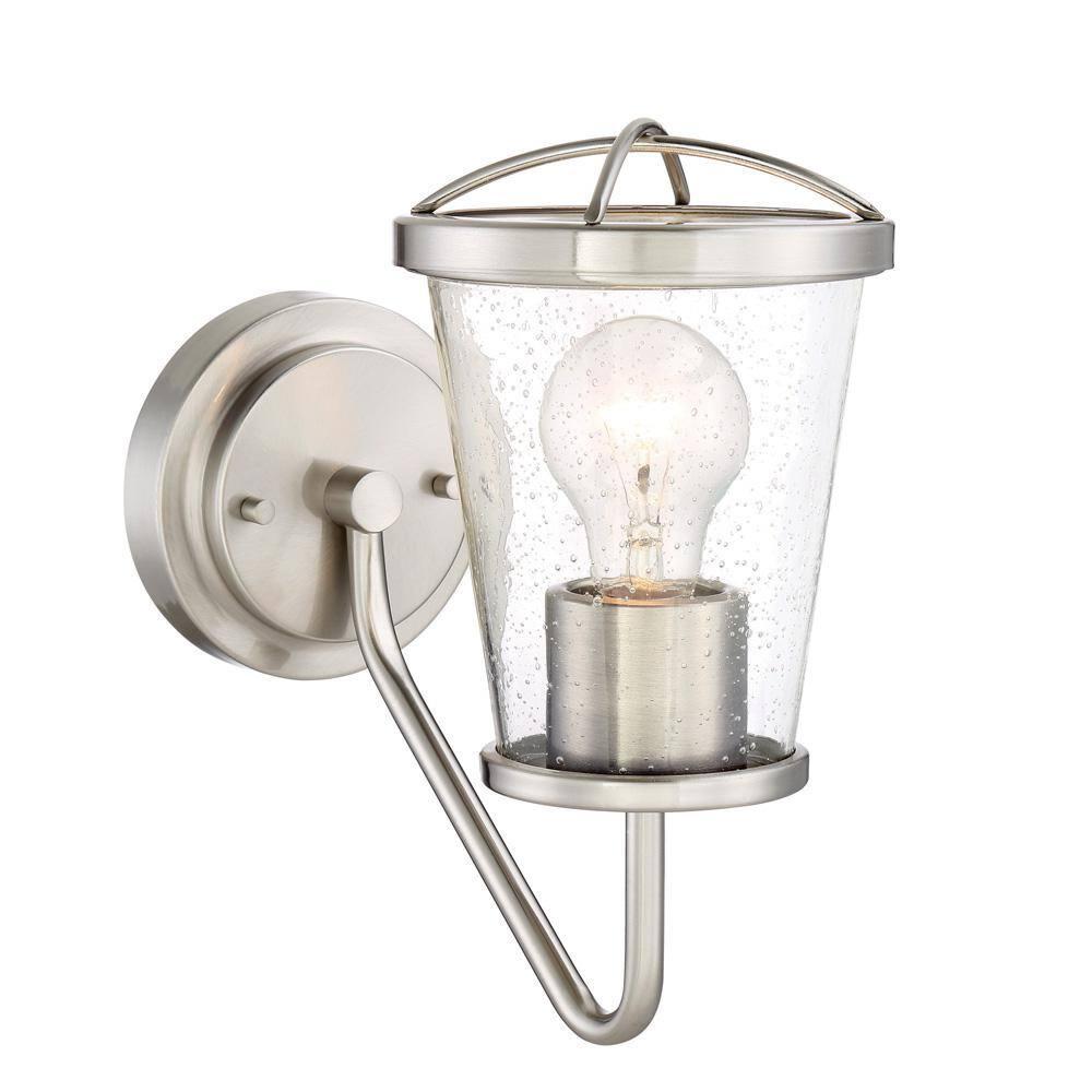 Designers Fountain Darby Satin Platinum Wall Sconce, 87001-SP