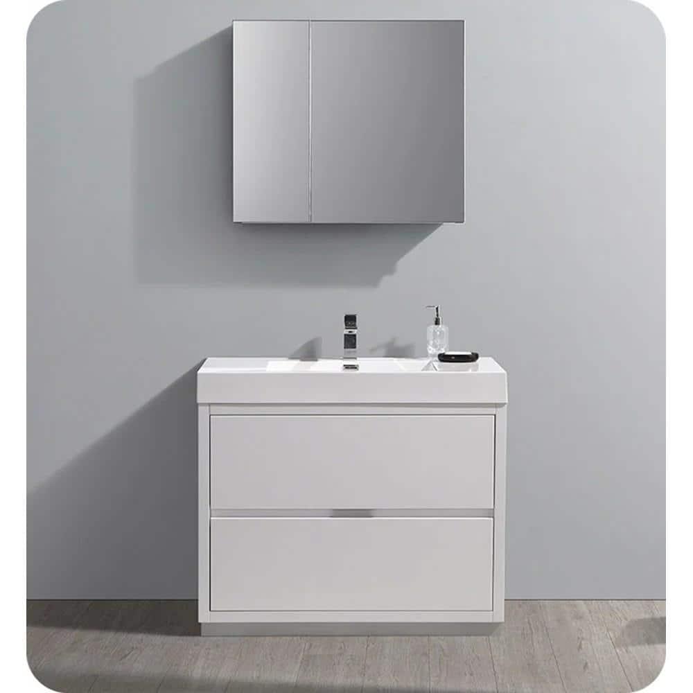 Valencia 40" Freestanding Single Sink Bathroom Vanity Base Only (Top and Sink Not Included)
