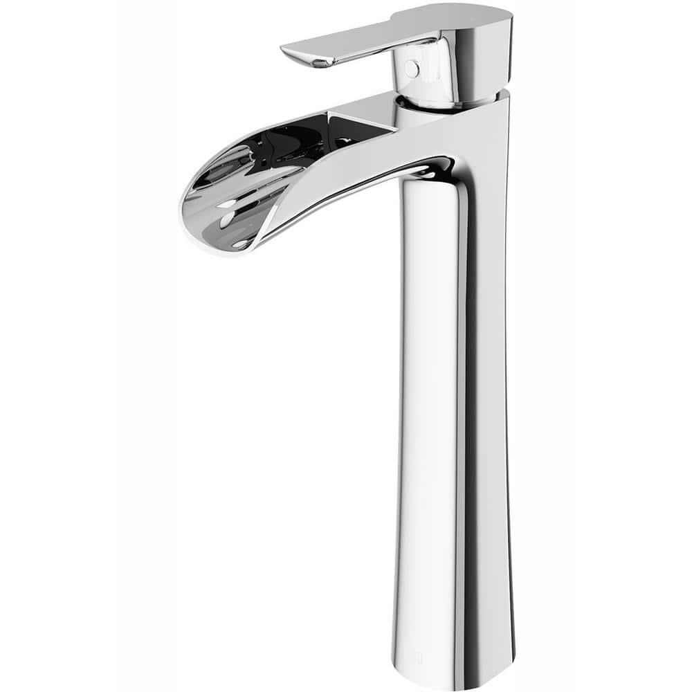 Niko 11" H Single Handle Vessel Sink Bathroom Faucetwith Pop-up Drain