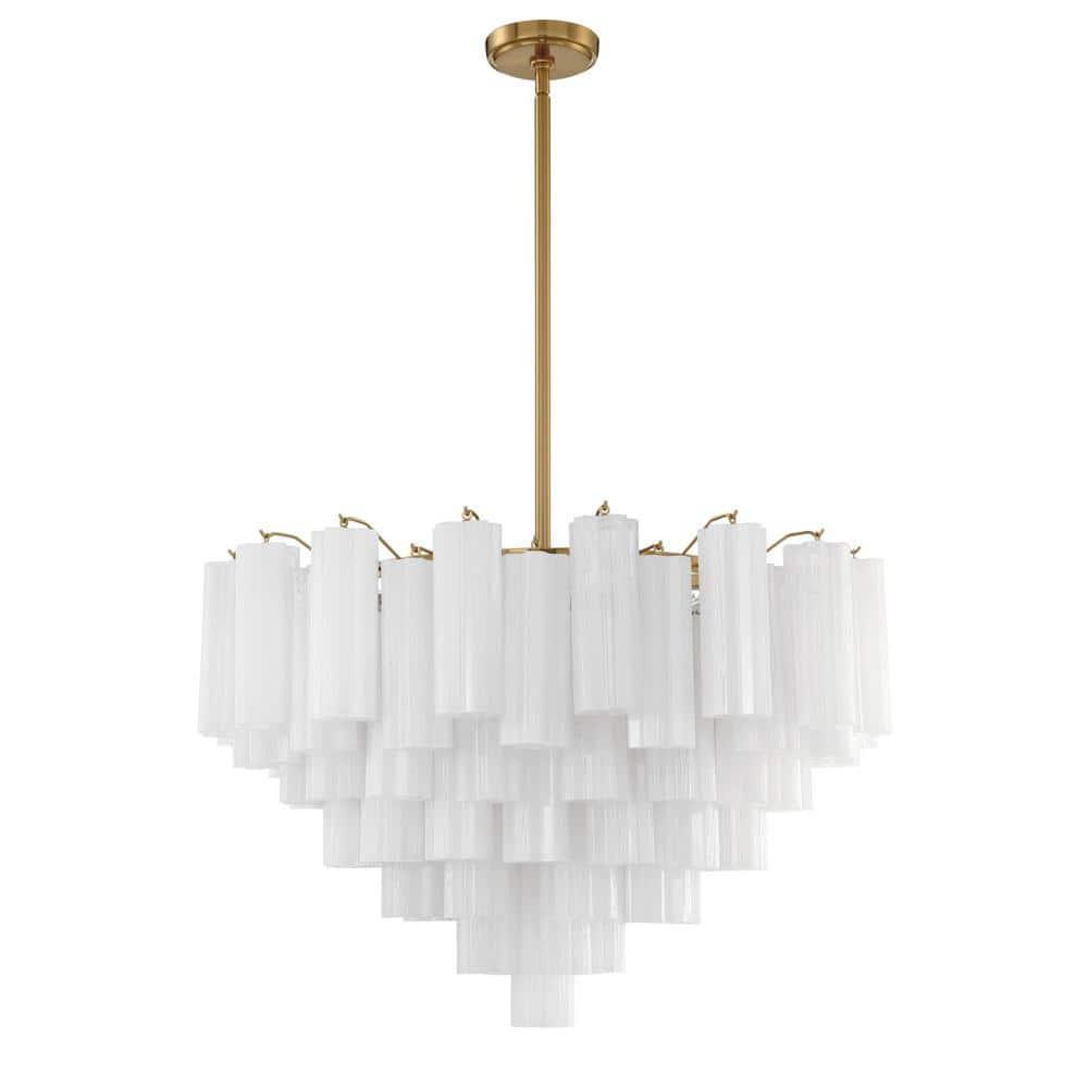 Crystorama Lighting Addis 16 - Light Chandelier in  Aged Brass