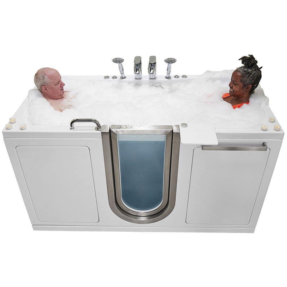 Ella Walk In Baths Escape 72'' x 36'' Walk-in Acrylic Bathtub with Faucet 93285-22Ph