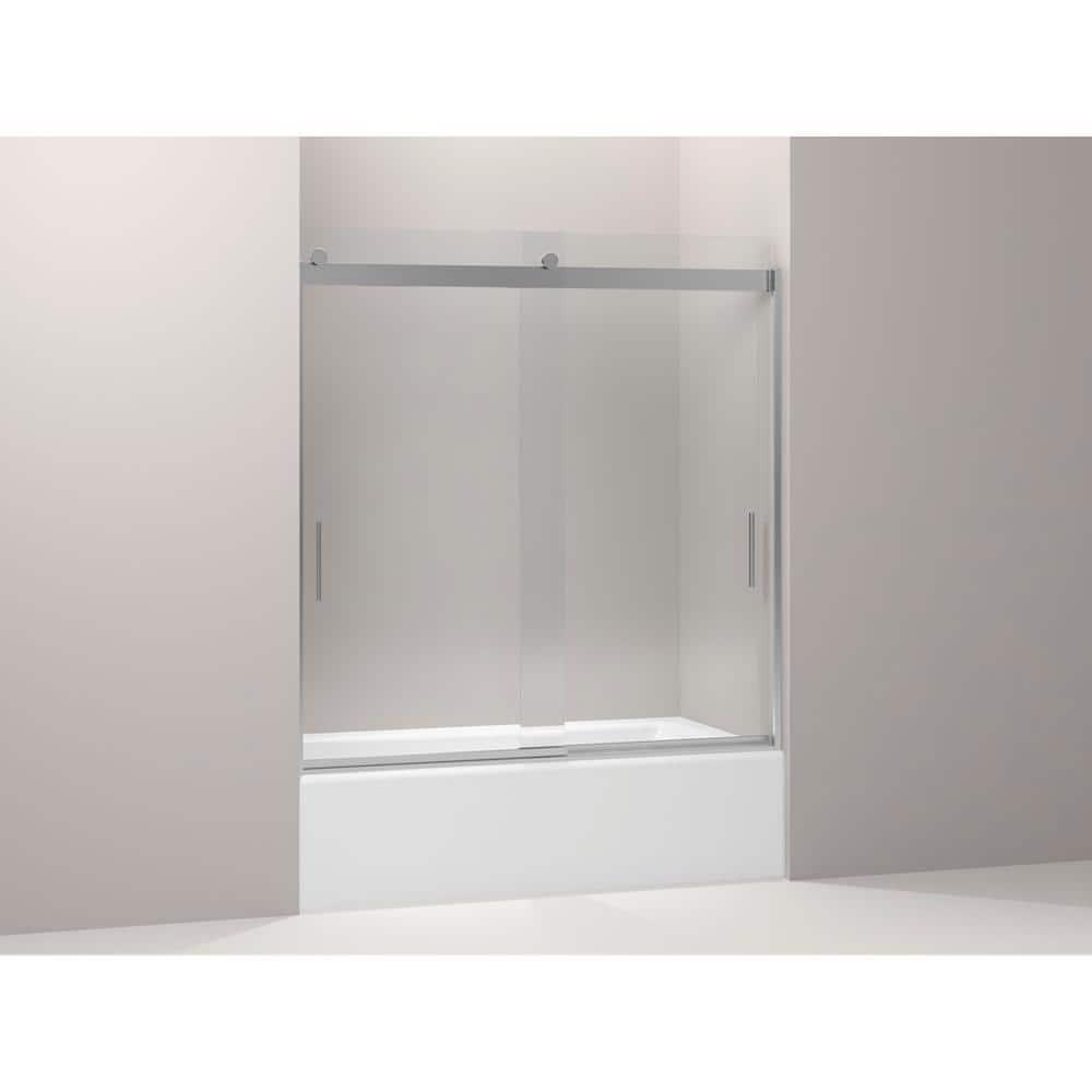 Levity 59.62" x 62" Bypass Bath Door with CleanCoat® Technology