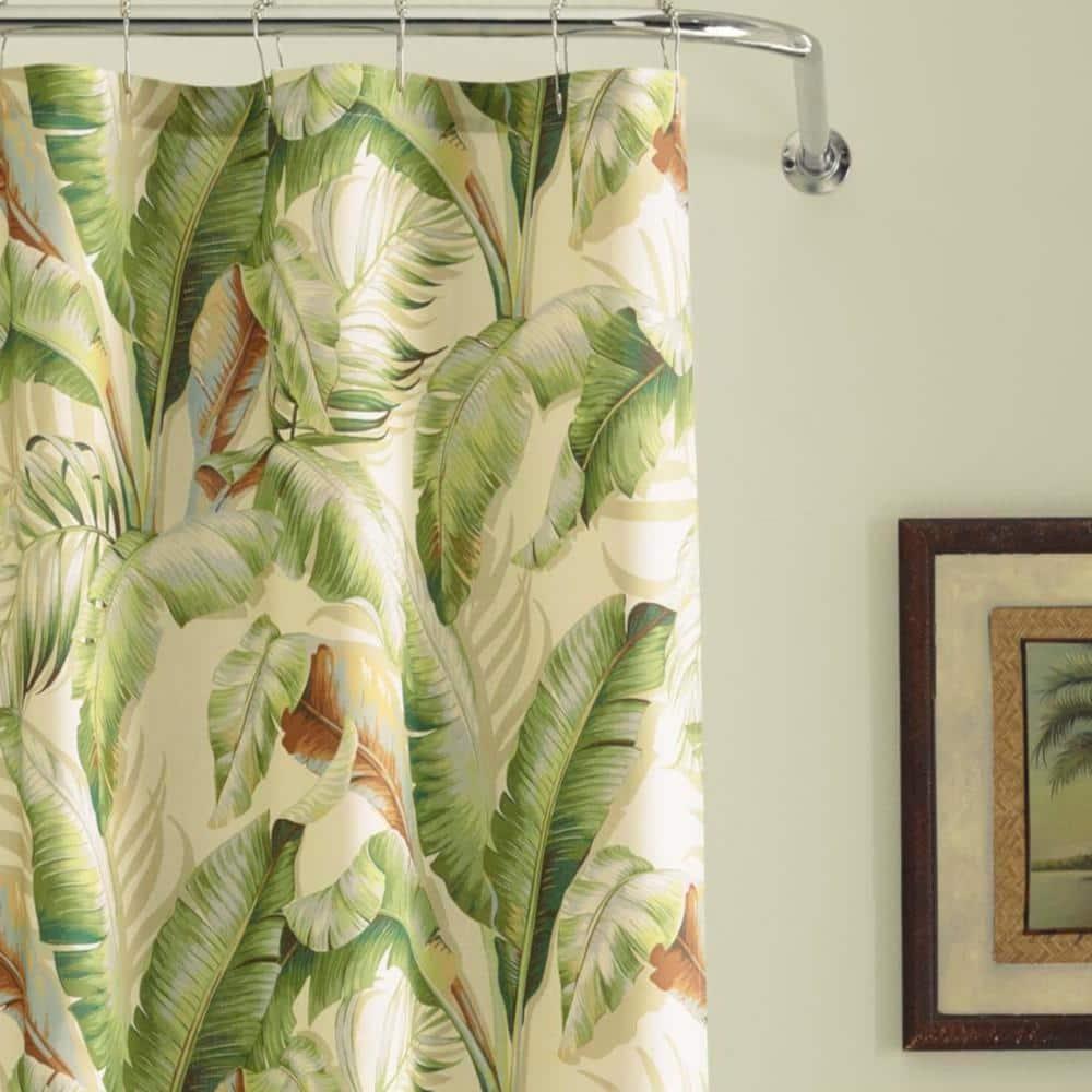 Tommy Bahama Home Palmiers Cotton Floral Shower Curtain