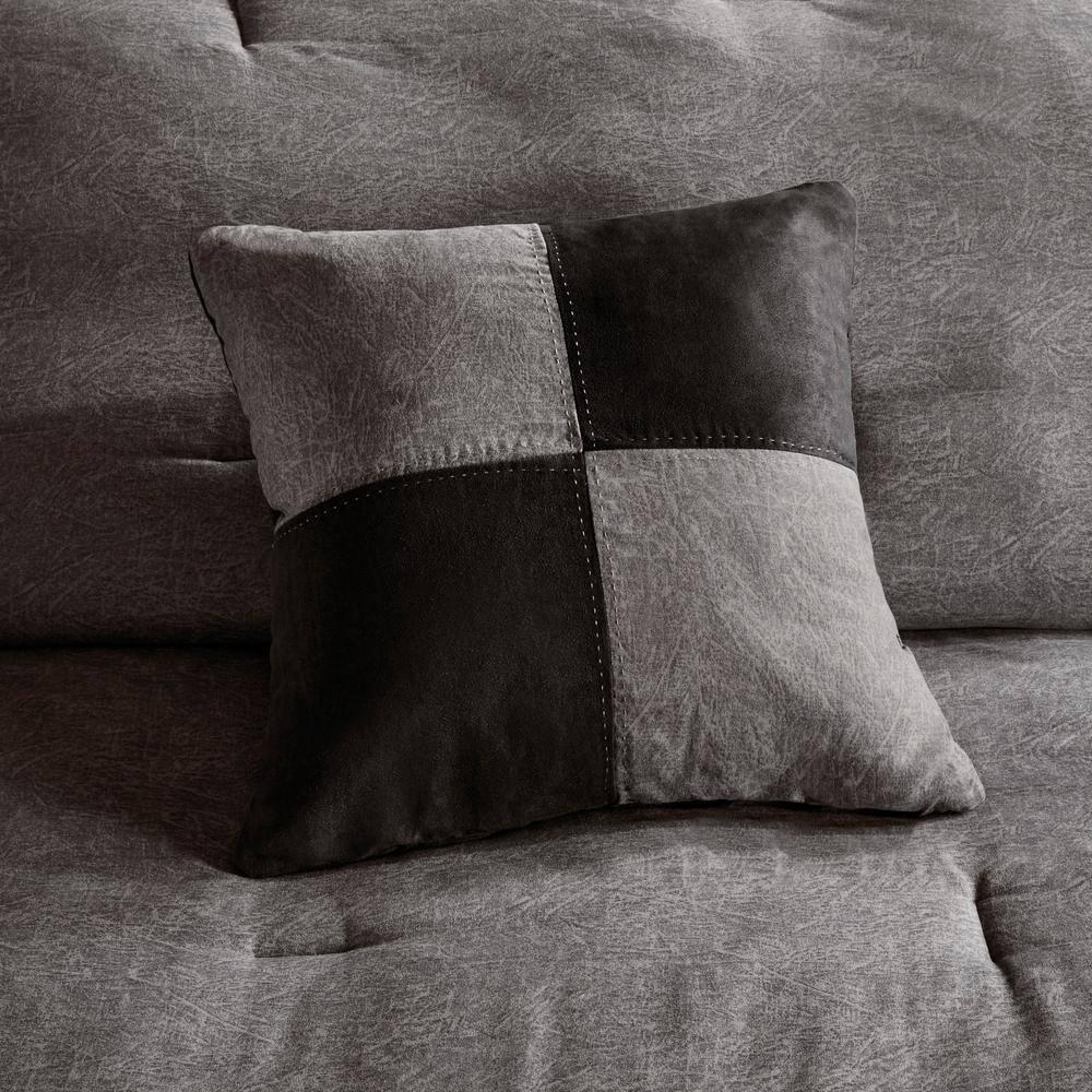 Madison Park Boone 7 Piece Faux Suede Comforter Set