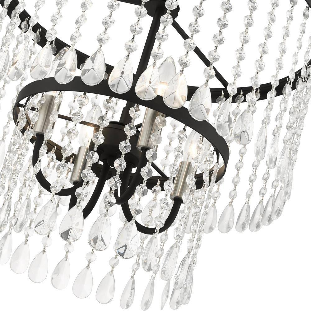 Livex Lighting Elizabeth 4 - Light Pendant in  Black