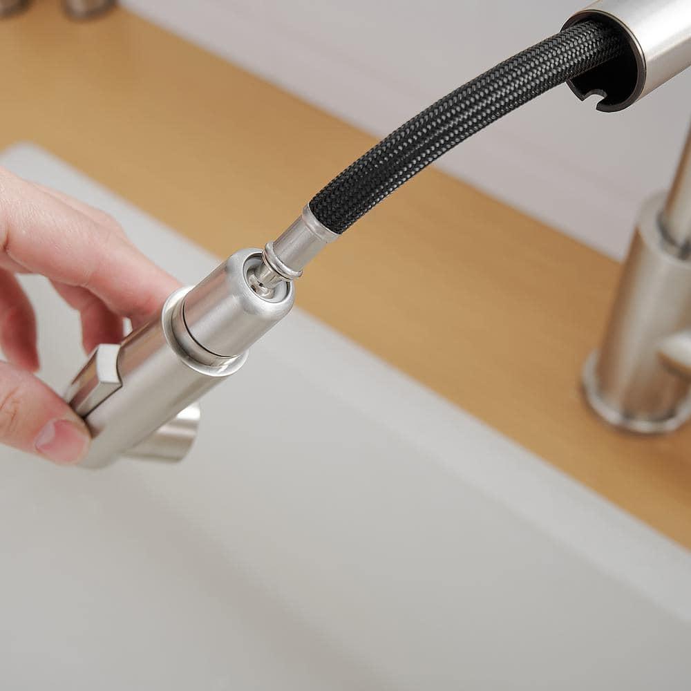 LOONGFIELD Sink Faucet, Kitchen Faucets With Pull Down Sprayer, Bathroom Sink Faucets Mini Bar Prep Faucet ASTARQ-W1932P171710