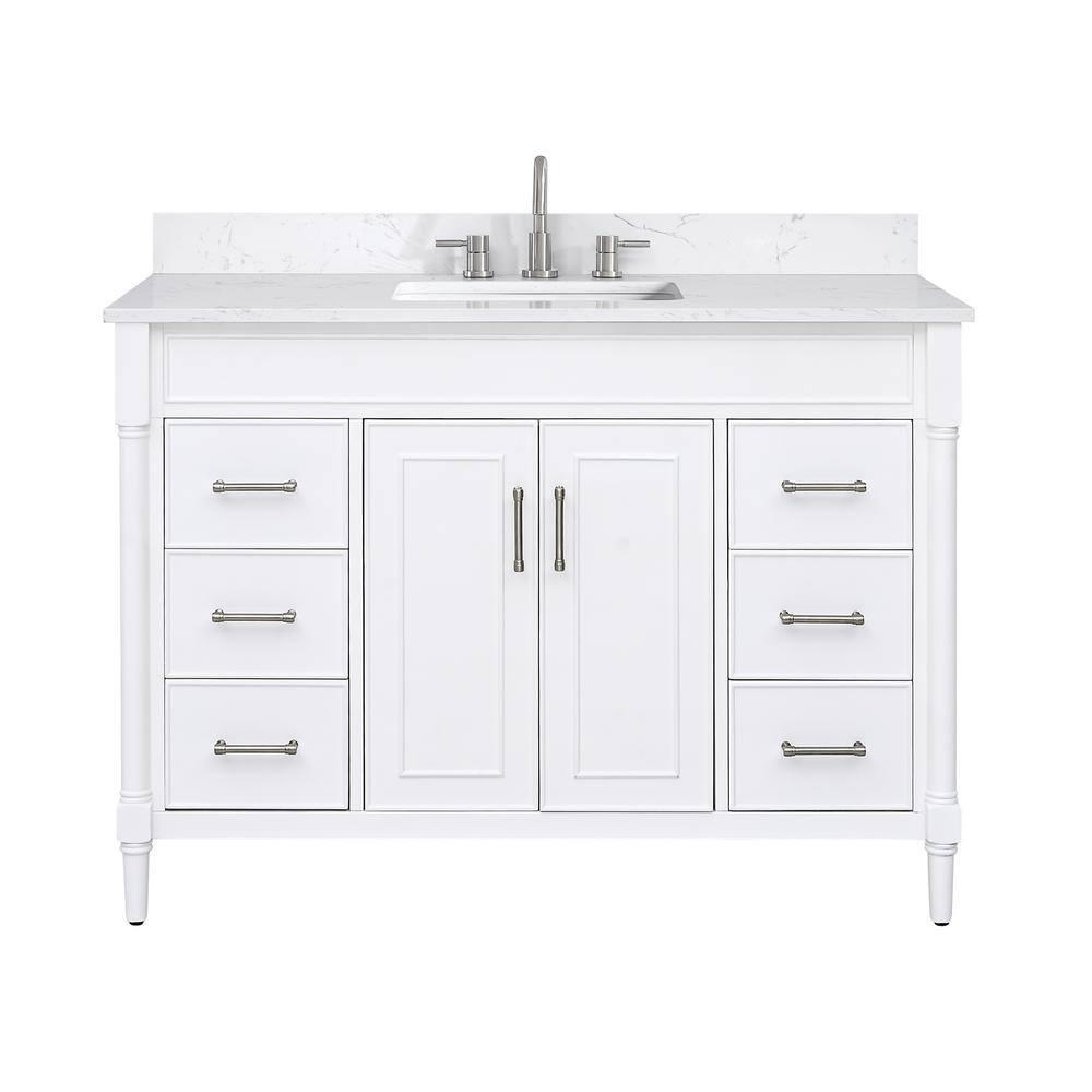 Avanity Bristol 48" Free Standing Single Bathroom Vanity with Engineered Stone Top