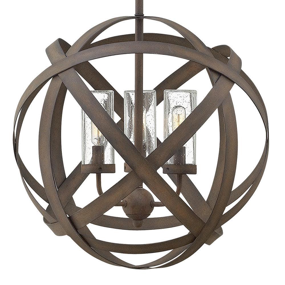 Hinkley Lighting - Carson - 3 Light Medium Outdoor Orb Hanging Lantern in