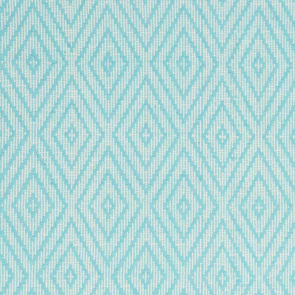 Montauk MTK811 Hand Woven Indoor Area Rug - Turquoise/Ivory - 5'x7' - Safavieh.