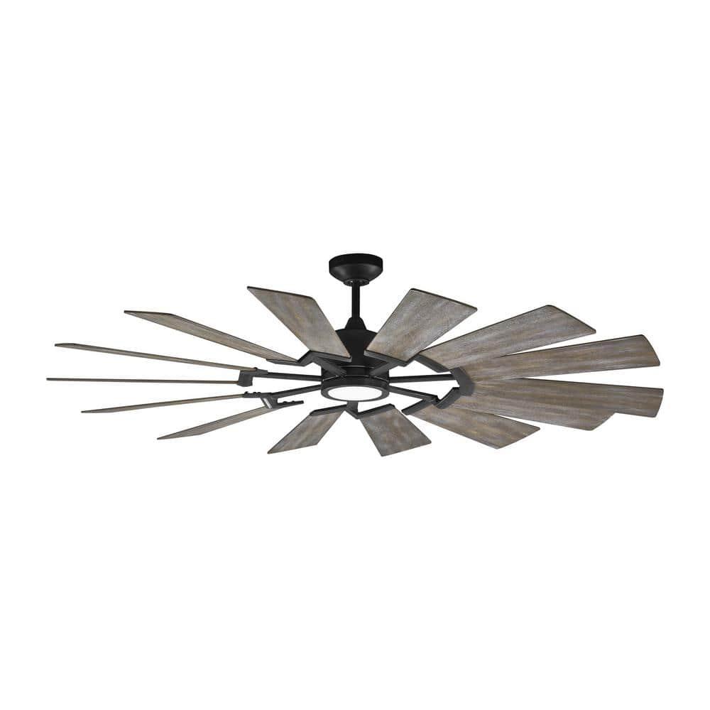 Monte Carlo Prairie Prairie 62" 14 Blade Indoor / Outdoor Dc Ceiling Fan - Grey