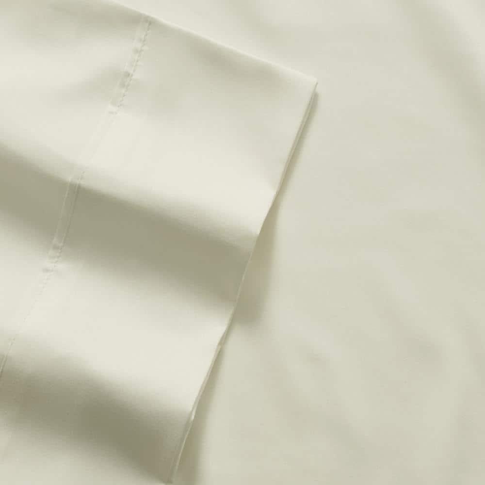 6 Piece Sheet Set, Deluxe Ultra Soft 1500 Series, Double Brushed Microfiber by Sweet Home Collection®- Queen, Ivory
